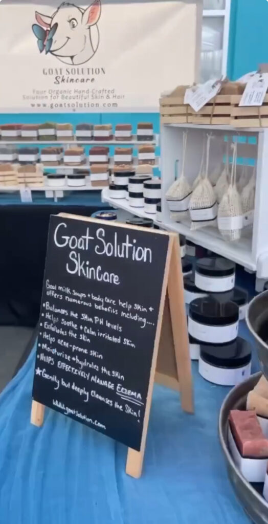 Goat Solution Skincare at the Leesburg Farmers Market!